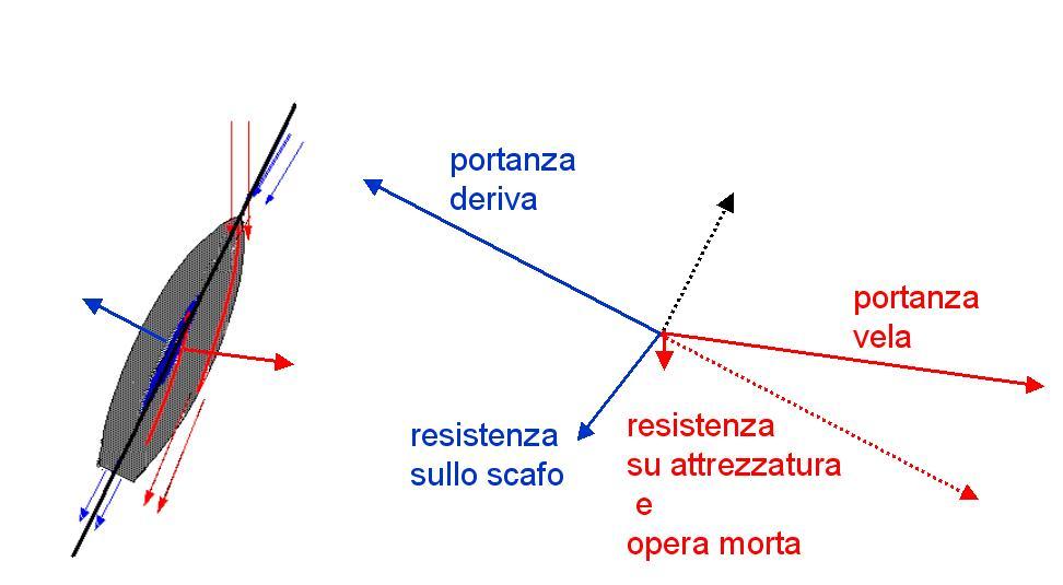 Diagramma delle forze sulla pinna